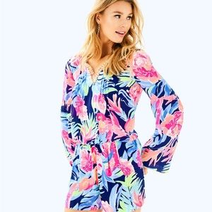 Lilly Pulitzer Resort Arielle Romper Size Large
